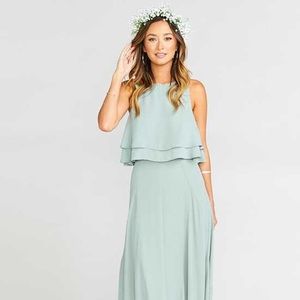 Show Me Your MuMu King Crop Top and Skirt XS